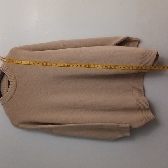 Zara size L-XL men's tan wool  blend oversized sweater. - Picture 15 of 15